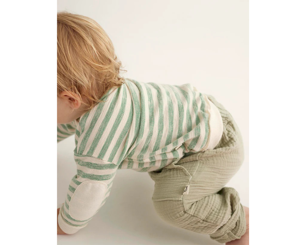 Soft Gauze Pants - Frosty Green