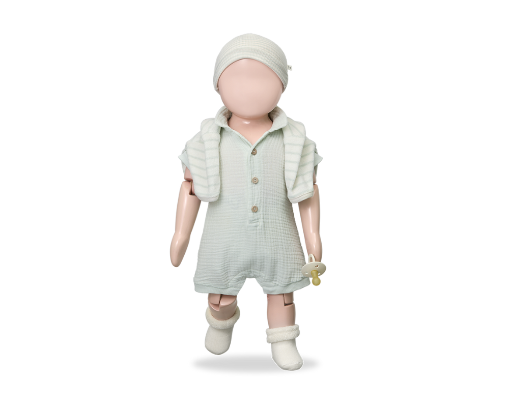 Vittorio Romper - Pale Aqua