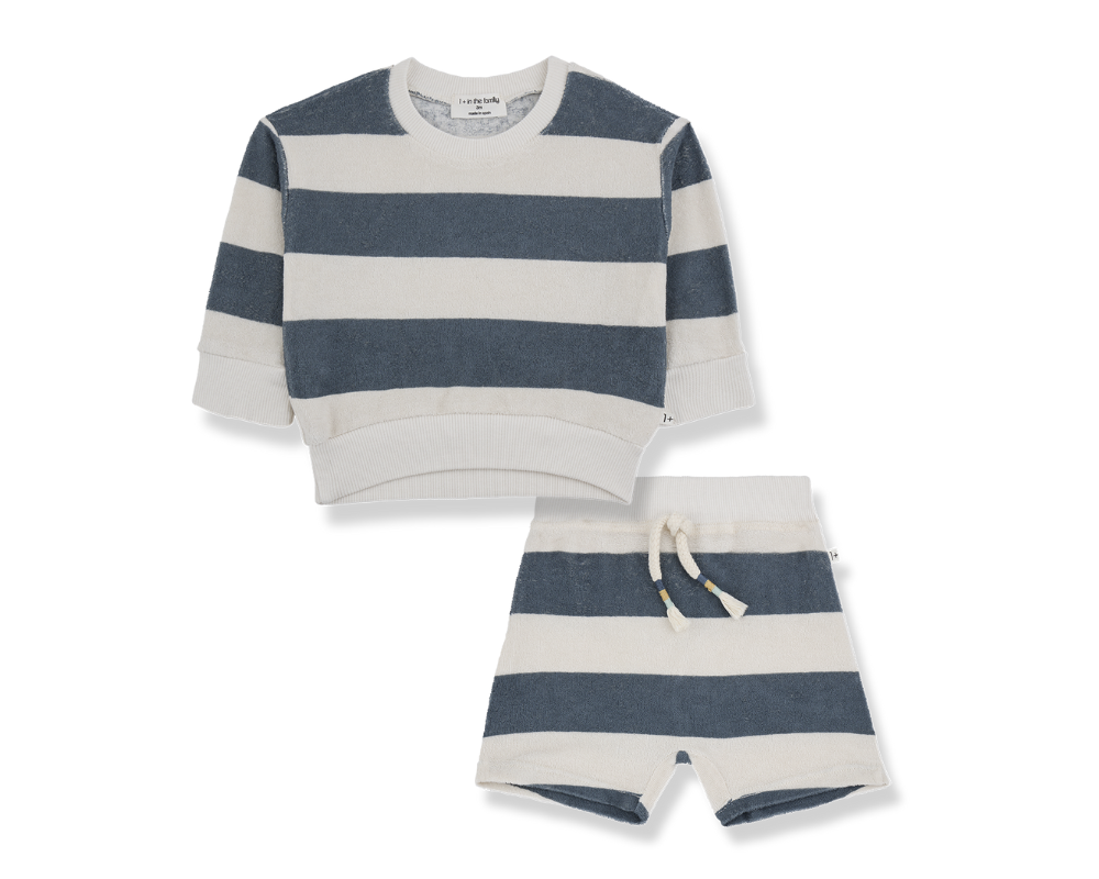 Stefano Terry Sweater - Petroleum