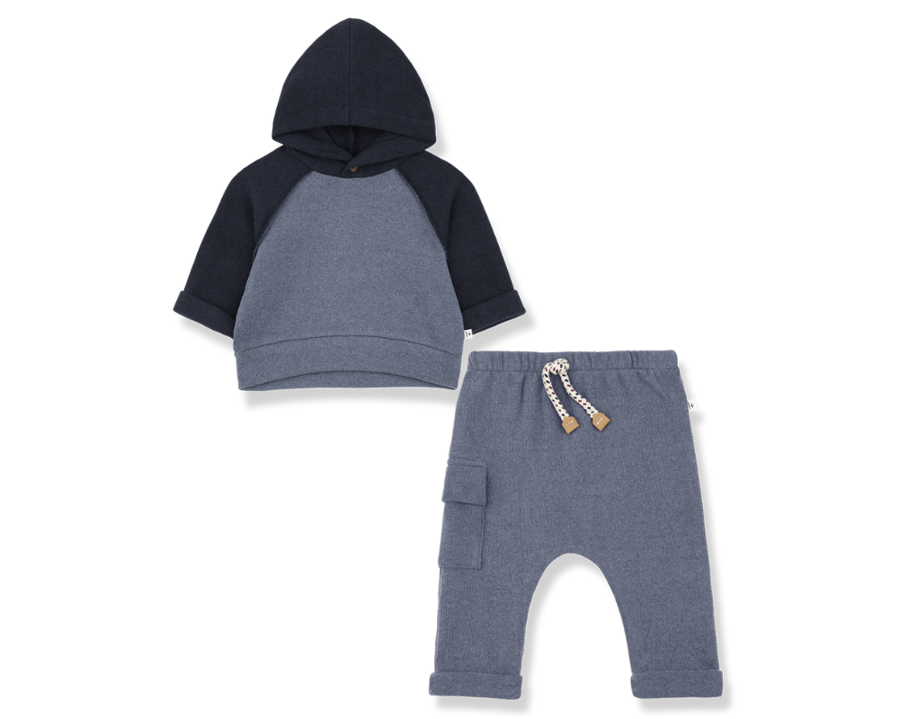 Hakon Hooded Sweater - Denim