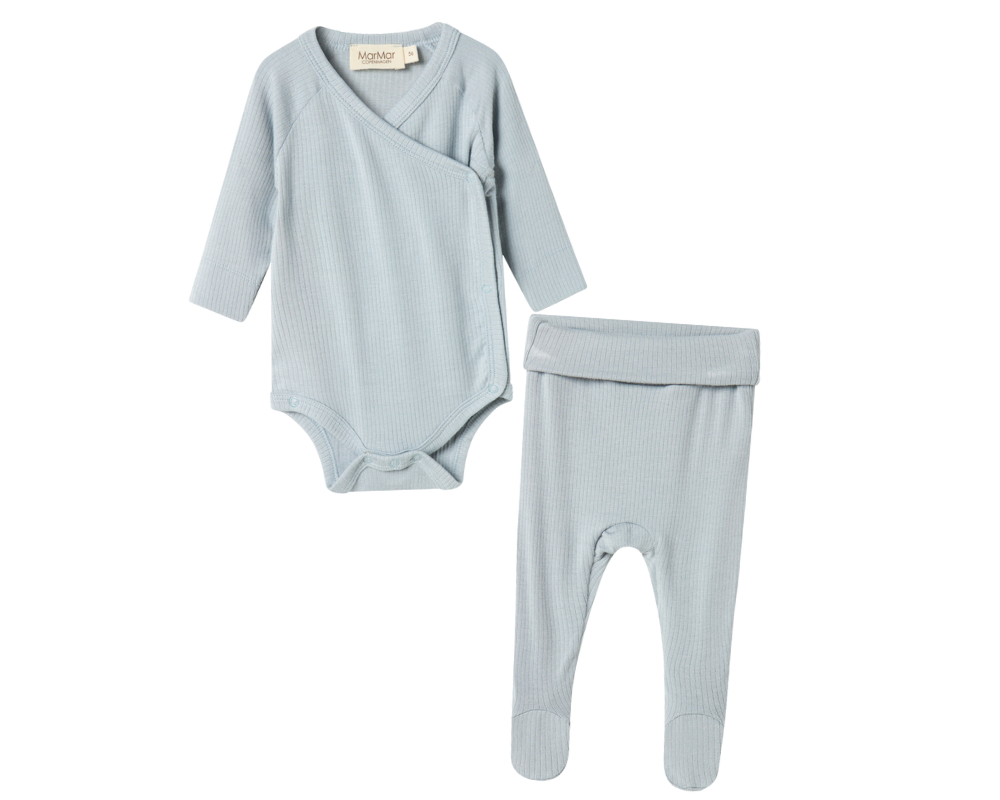 Blue Stone Newborn Onesie Set