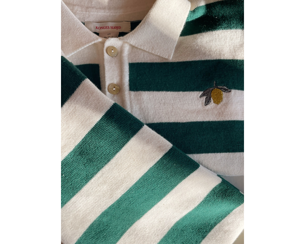 Manis Knit Pants - Pine Grove Stripe