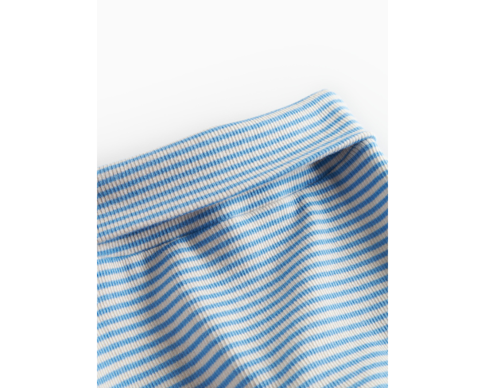 Bruno Blue Stripe Ribbed Baby Set