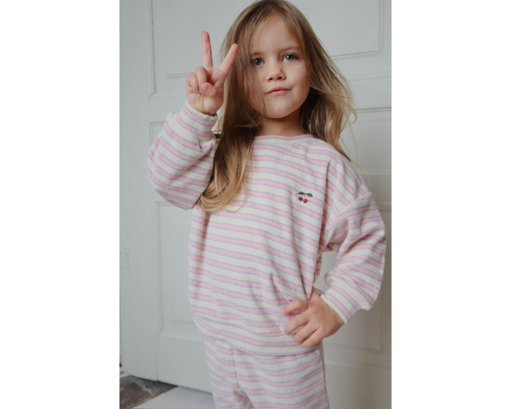 Itty Sweat Set - Lolly Stripe