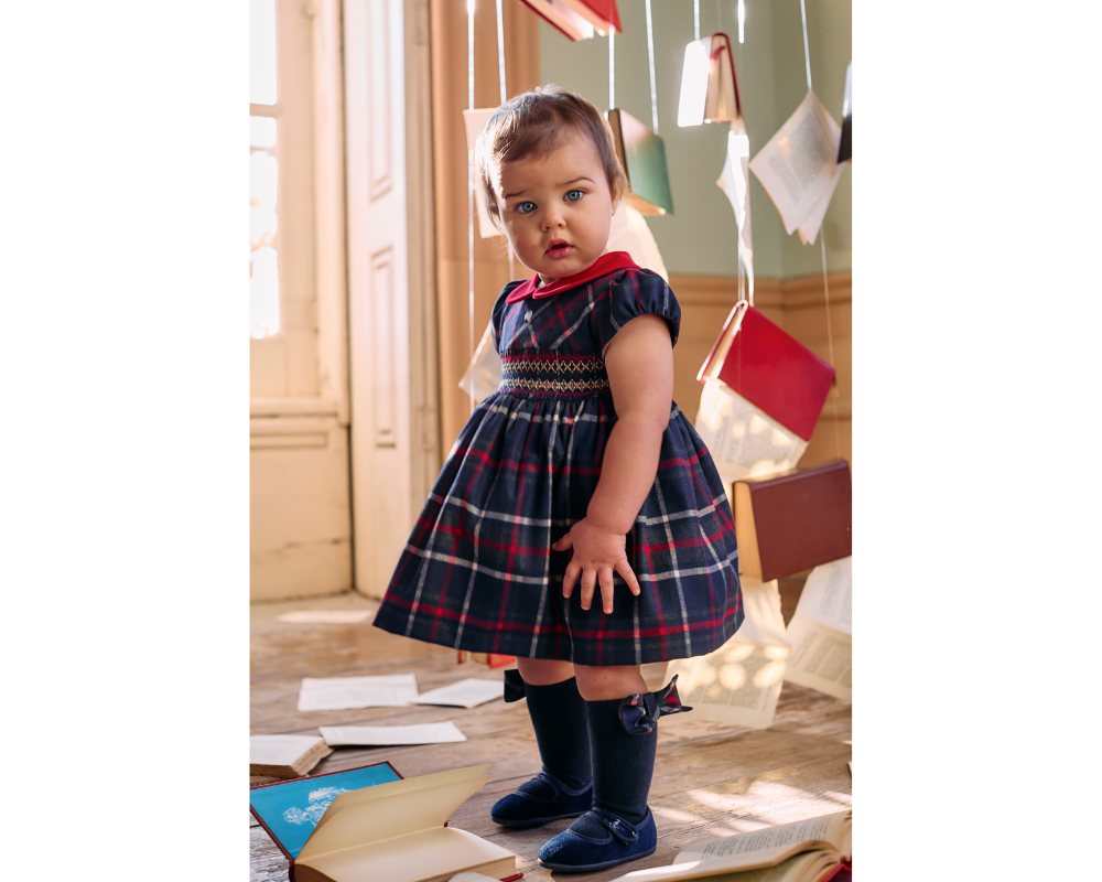 Balmoral Tartan Smocked Dress