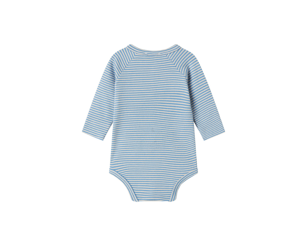 Bruno Blue Stripe Ribbed Baby Set