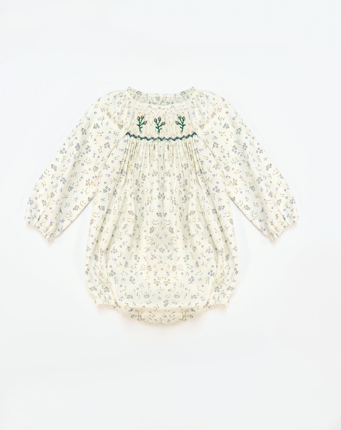 Lila Verde Long Sleeve Romper