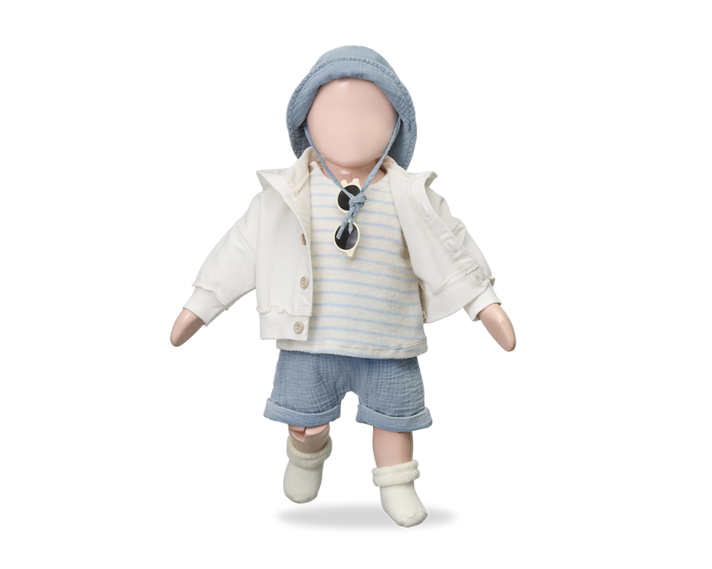 Guido Top and Angelo Denim Shorts Set