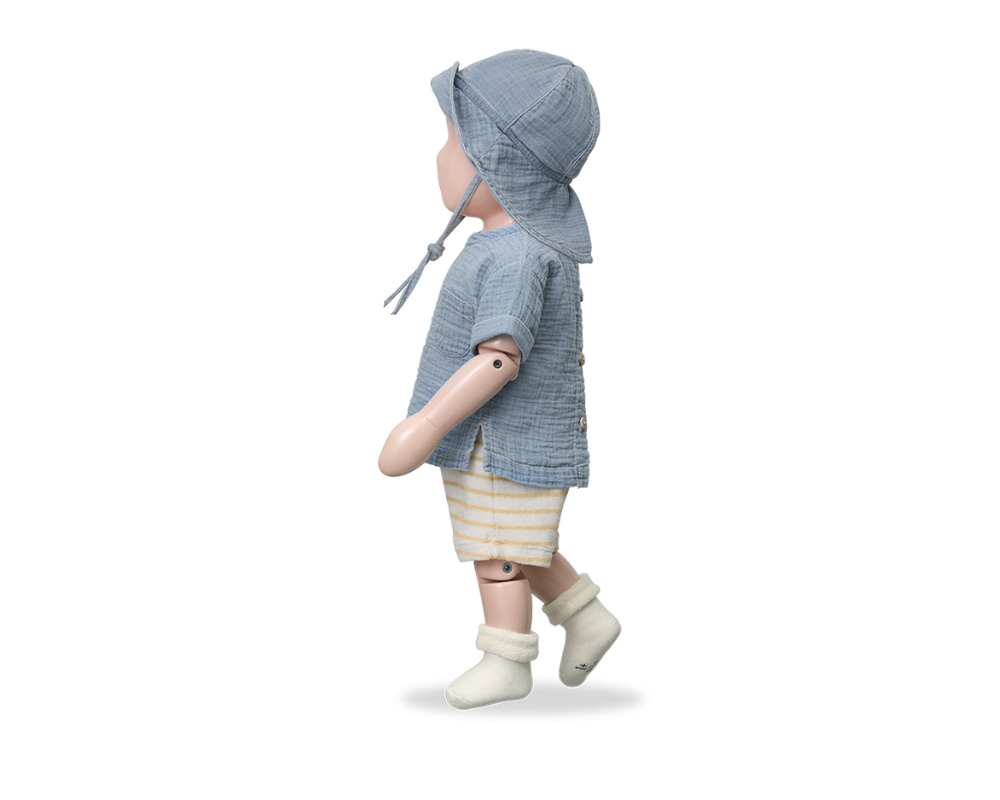 Benedetto and Angelo Shorts Set - Denim