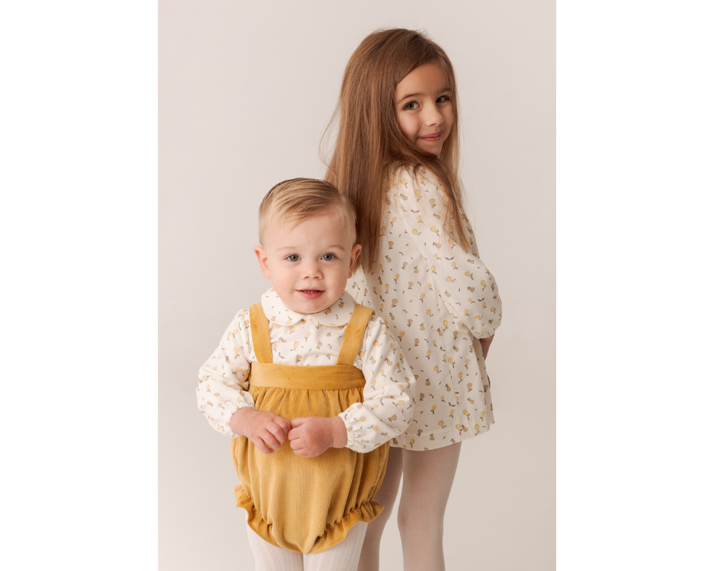 Peras Amarillo Short Sleeve Dress