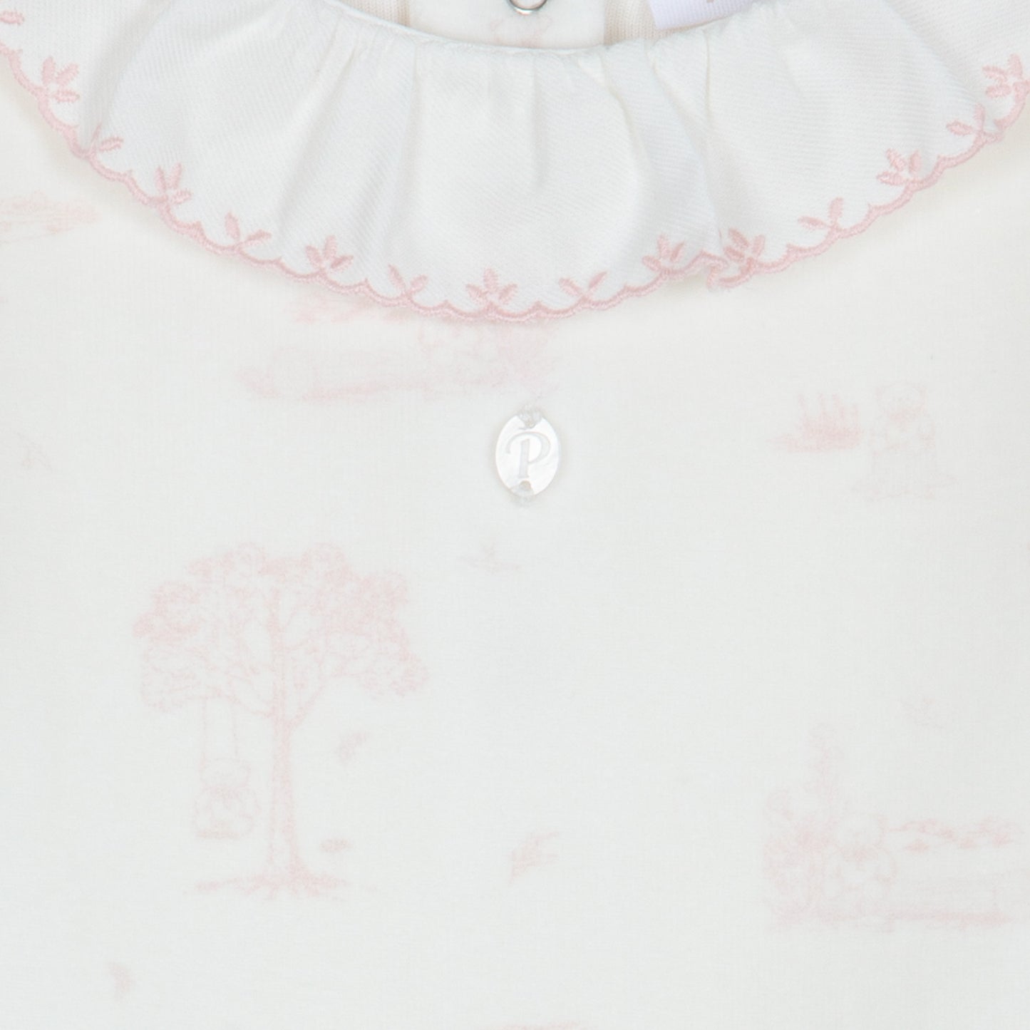 Knit Sweet Toile de Jouy Velour Baby Set