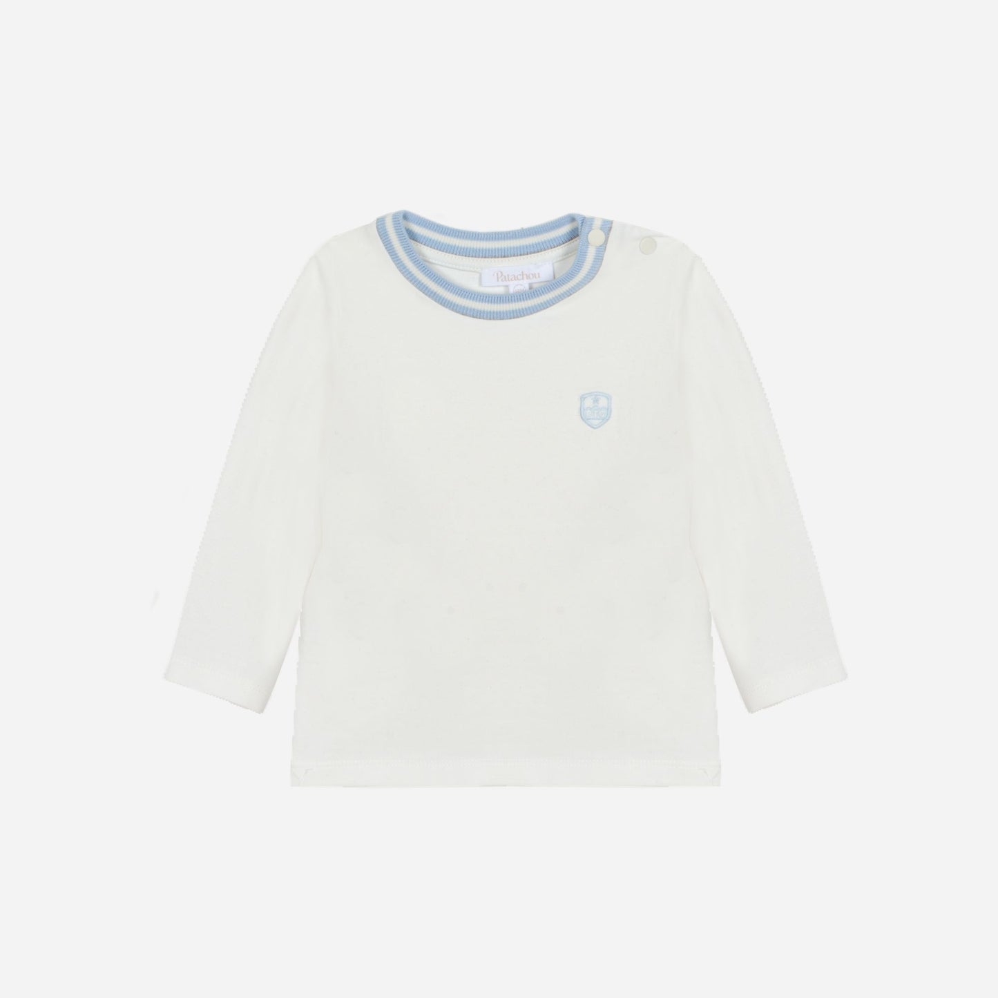 Ecru Long Sleeve and Light Blue Pants