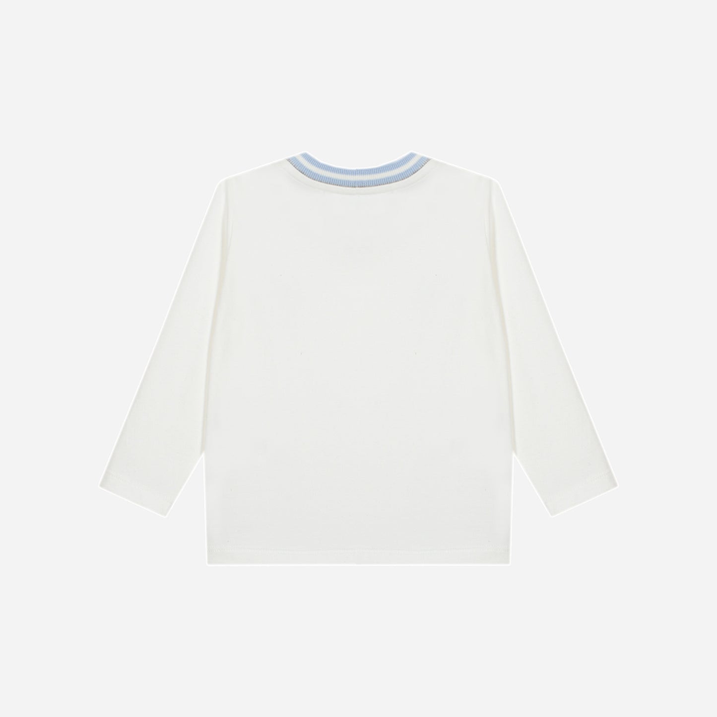 Ecru Long Sleeve and Light Blue Pants