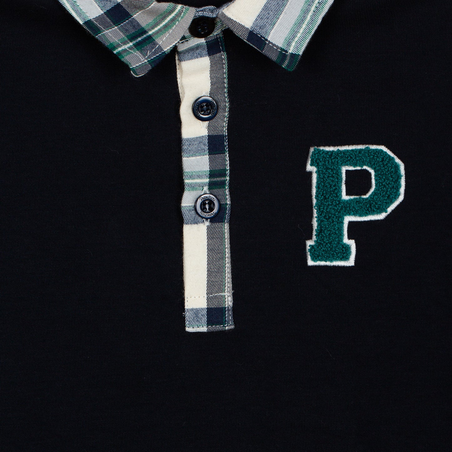 Marine Polo and Emerald Pant Set