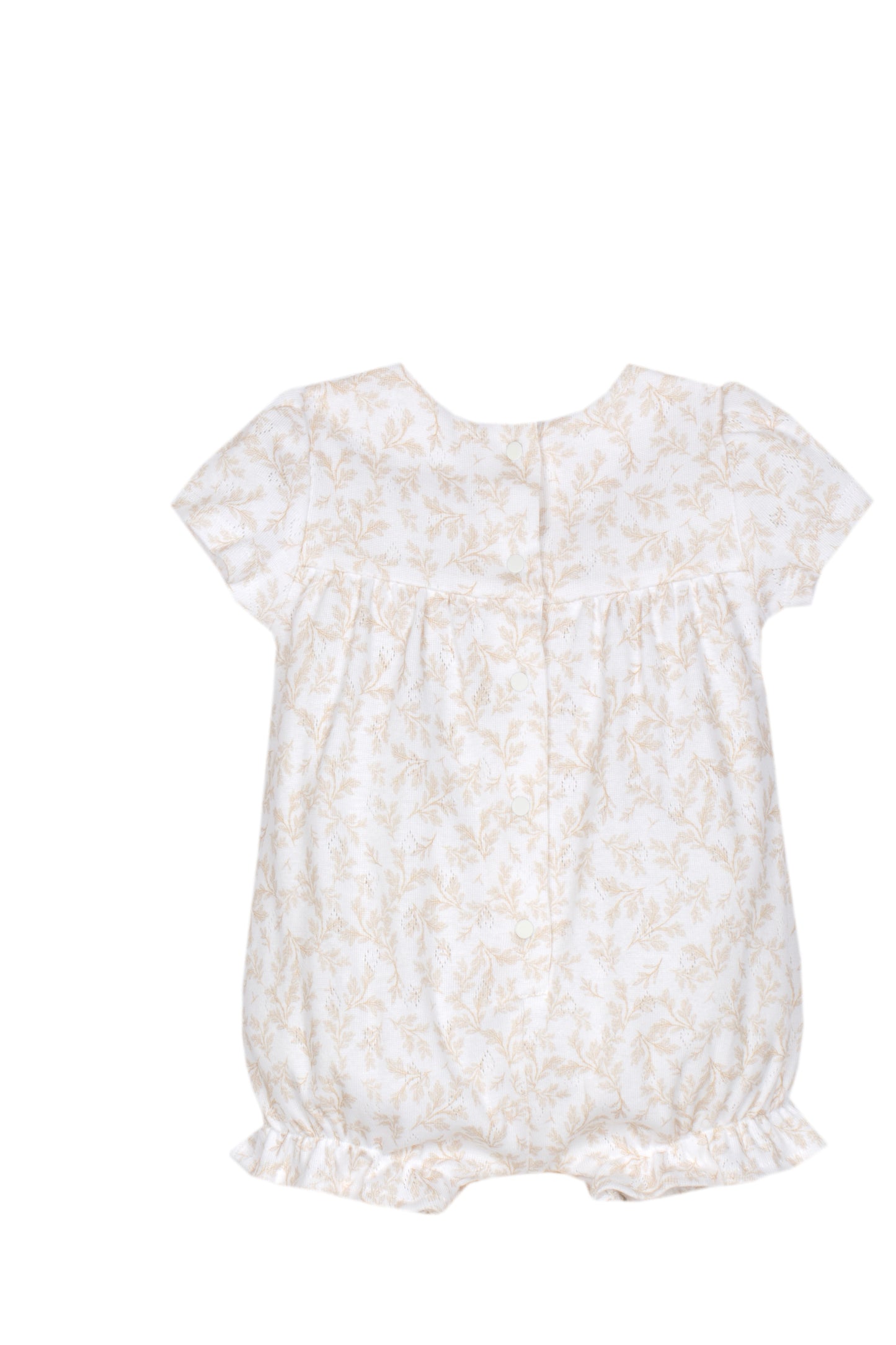 Beige Toile Jersey Romper