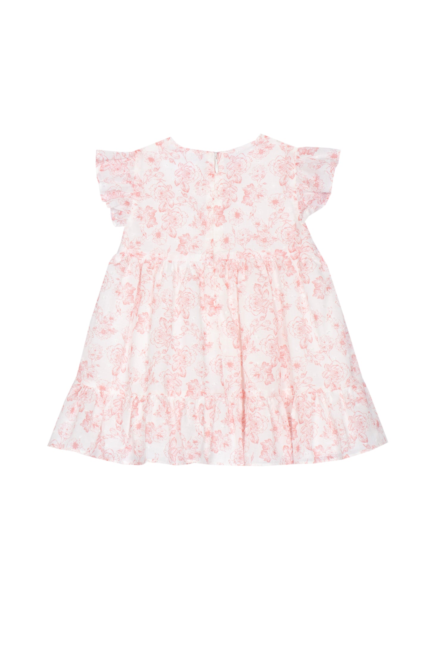 Pink Flores Bow Dress
