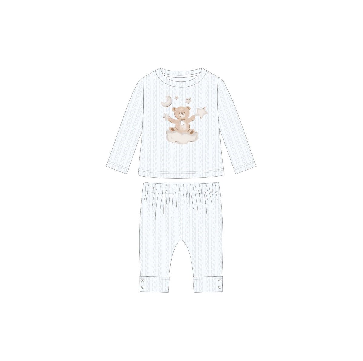 Light Blue Set with Bear