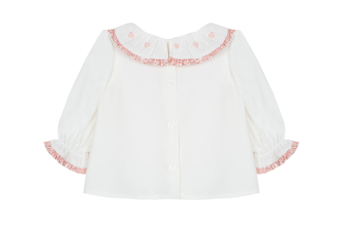Ecru Blouse with Liberty Details