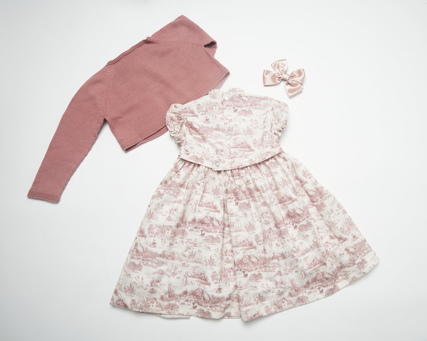 Classic Toile Handsmocked Dress