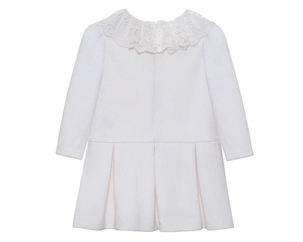 Ivory Ribbed Knit Dress