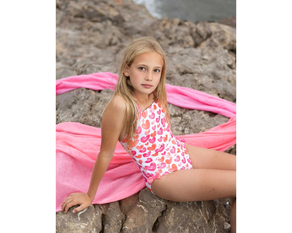 Corazones Girls Bathingsuit