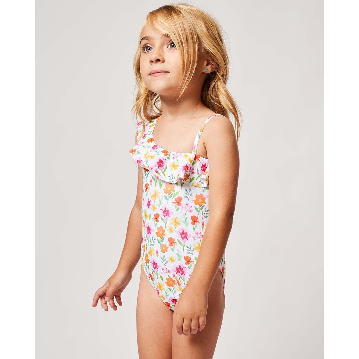 Flower Asymmetric Bathingsuit