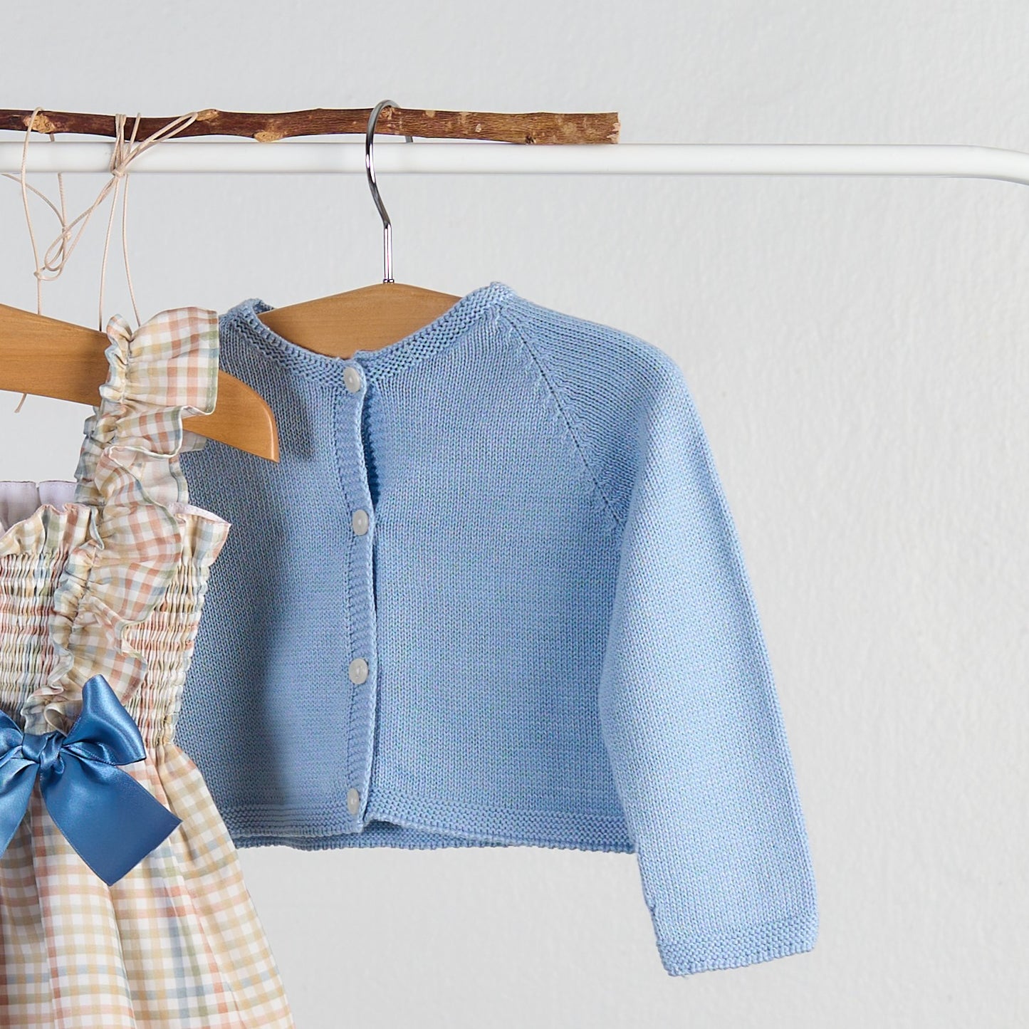 Light Blue Cropped Cardigan