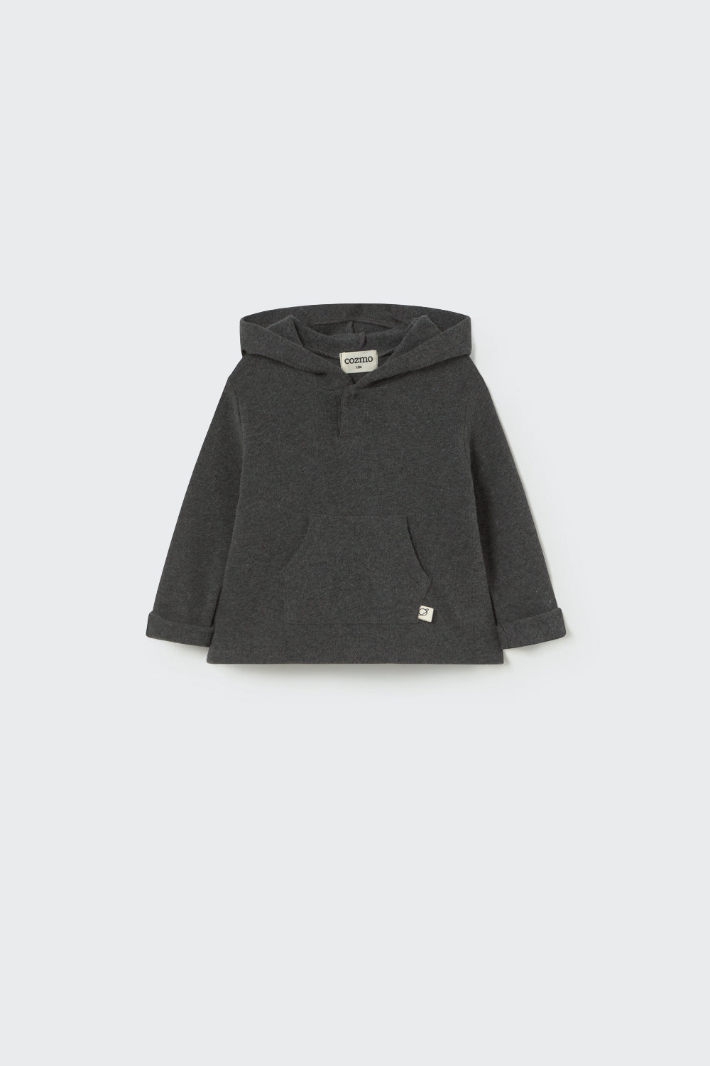 Soft Brush Knit Hooded and Pants Set - Gray