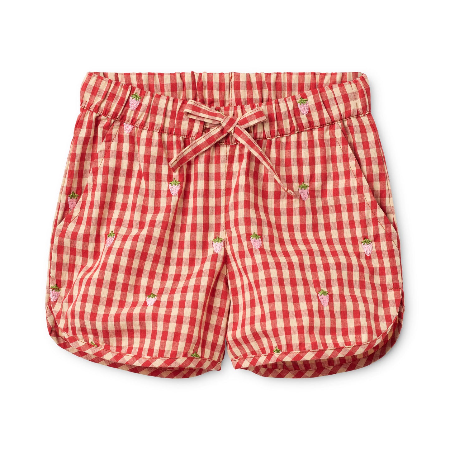 Molly Pineberry Shorts Set - Berry Gingham