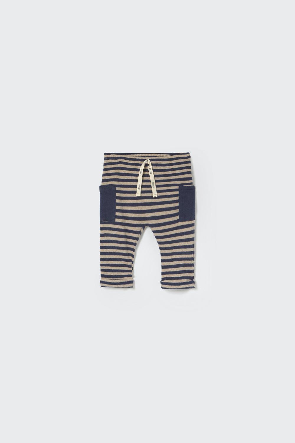 Soft Brushed Hooded Sweater and Striped Pants