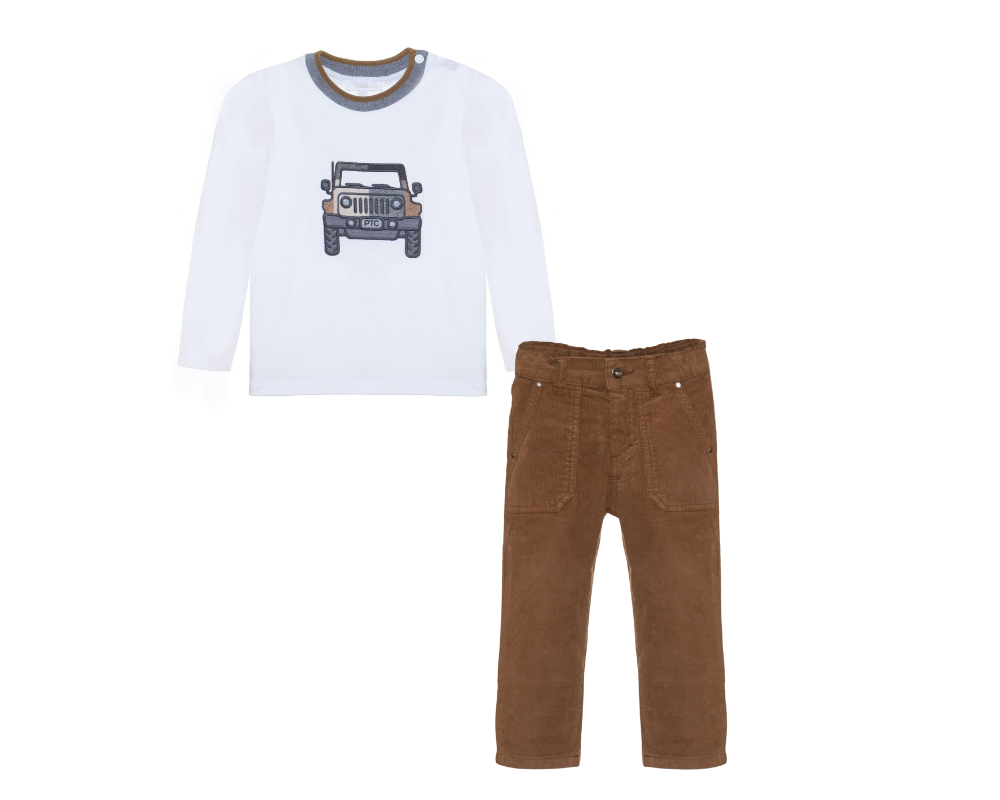 Truck Corduroy Pants Set
