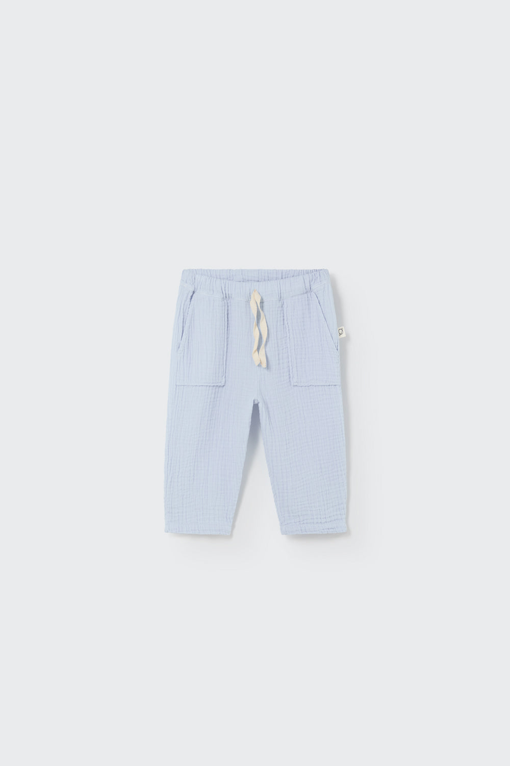 Soft Gauze Baby Pants Set - Blue