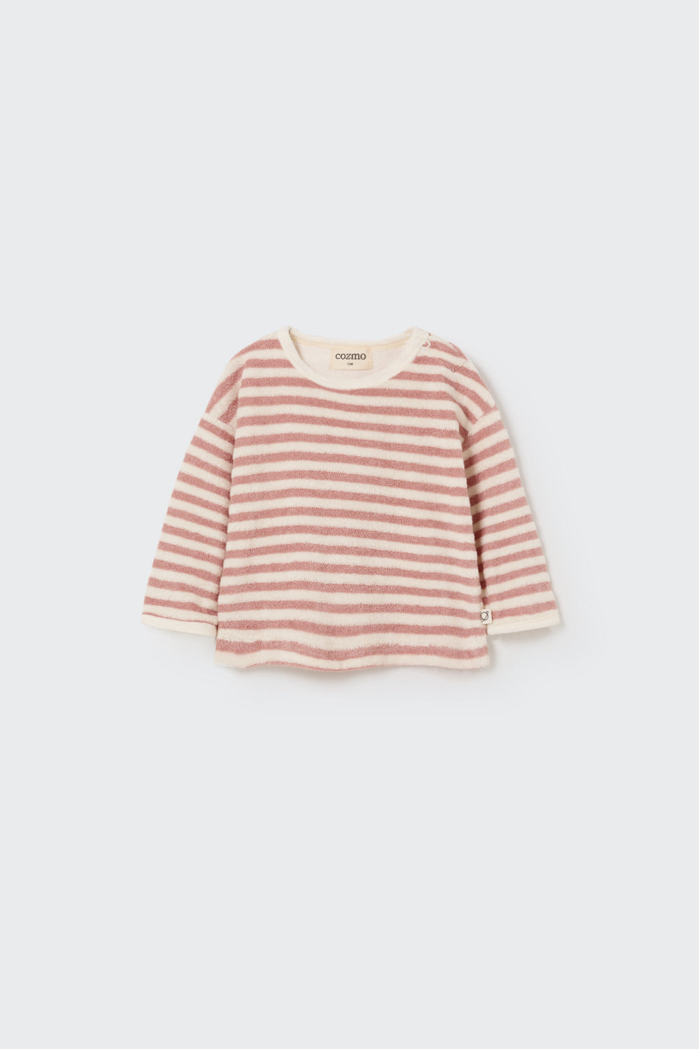 Toweling Sweatshirt and Shorts Set - Rose