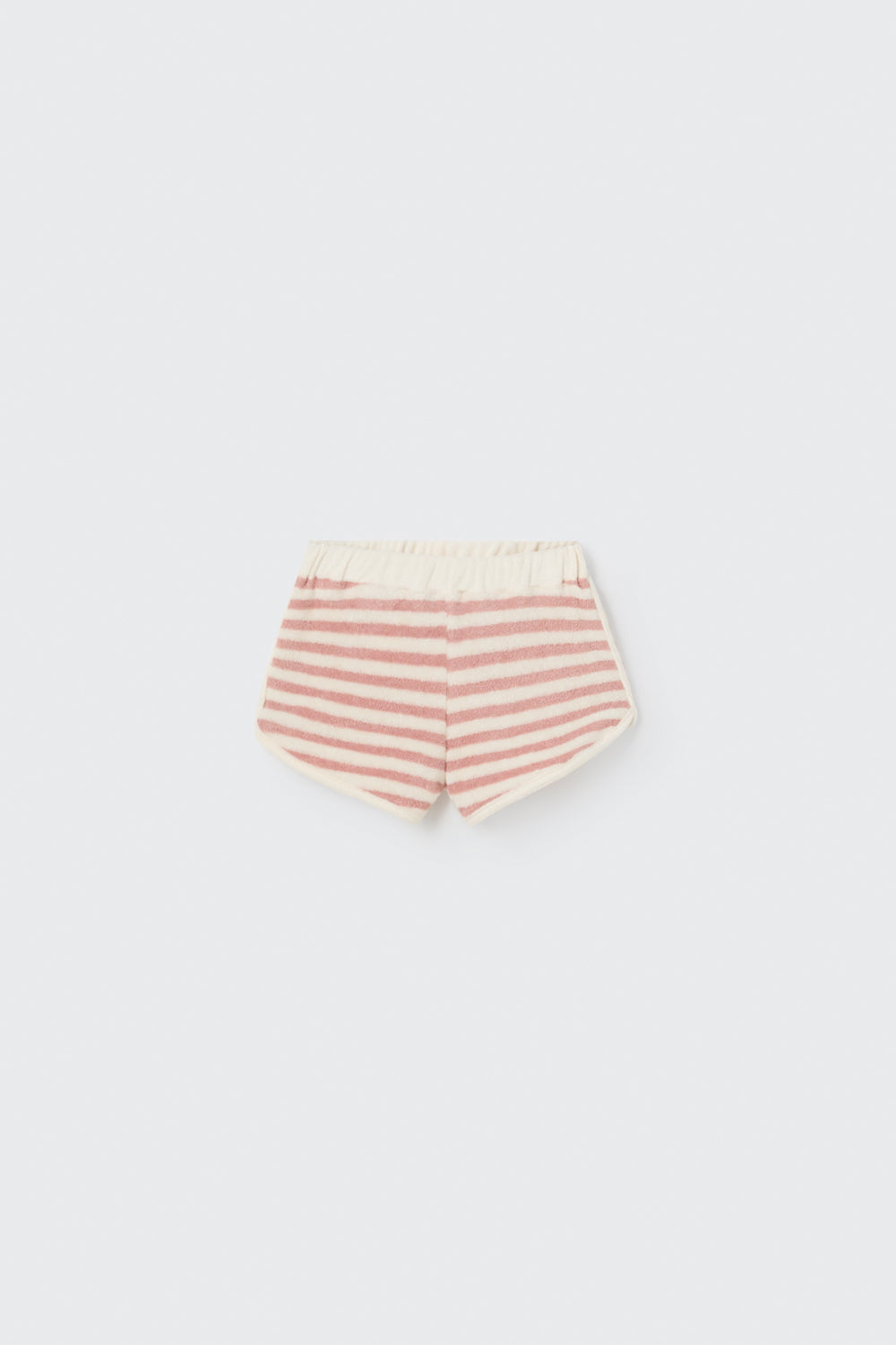 Toweling Sweatshirt and Shorts Set - Rose