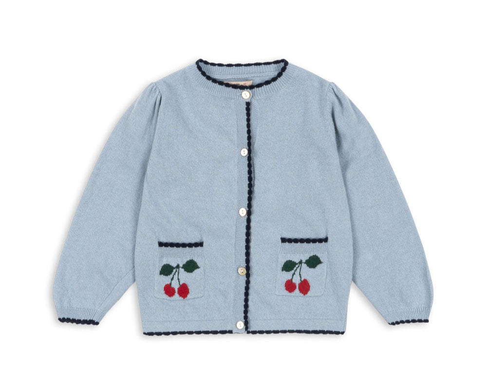 Alexa Knit Cardigan - Blue Fog