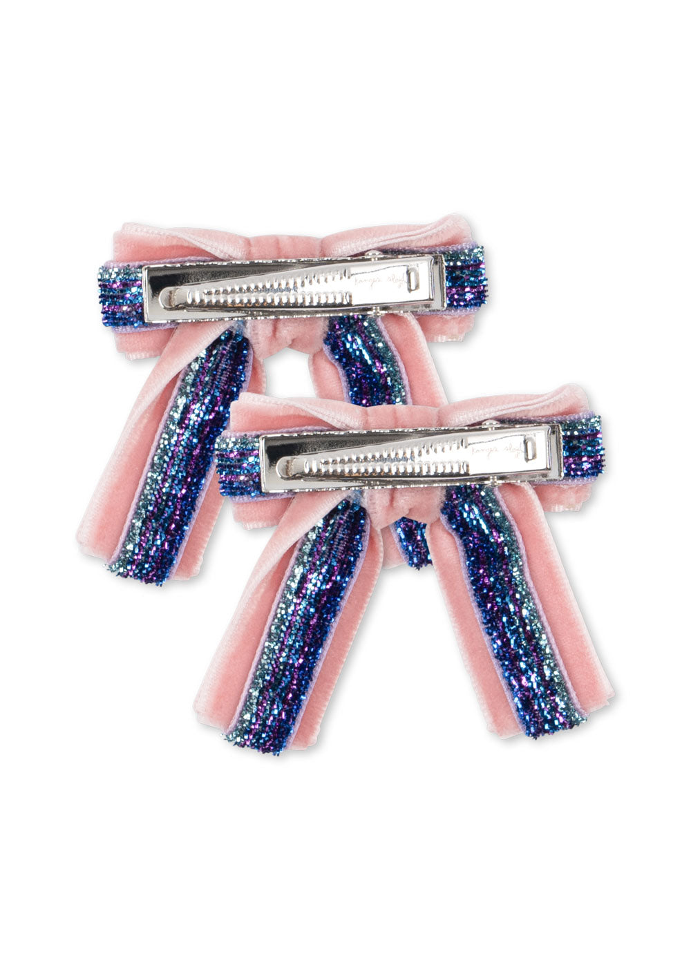 Velvet Bow Hair Clips 2 piece