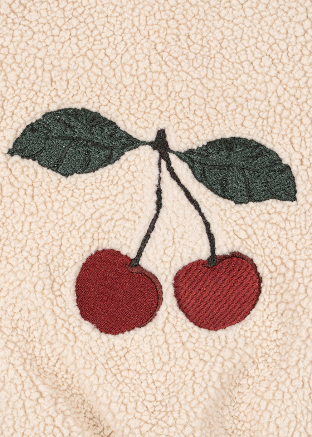 Jazz Teddy Bomber Jacket - Cherry Sand Dollar