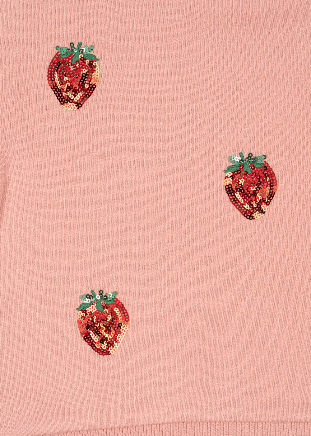 Lou Sequin Sweat Set - Strawberry Mellow Rose