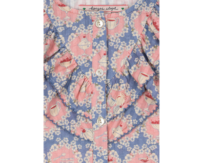 Kim Frill Shorts Set  - Tea Snack Time