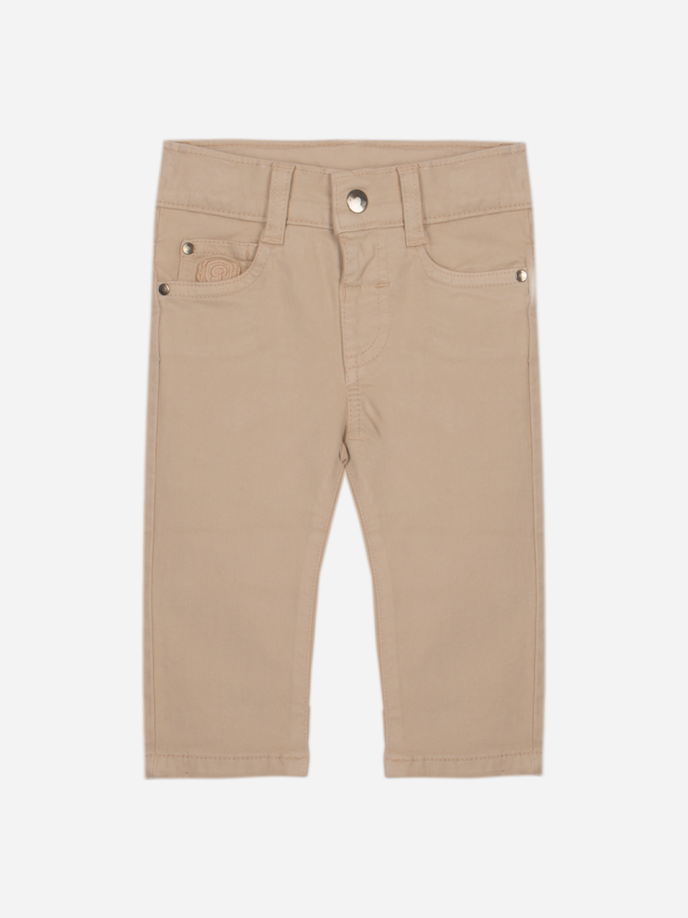 Blue Beige Flannel Pants Set