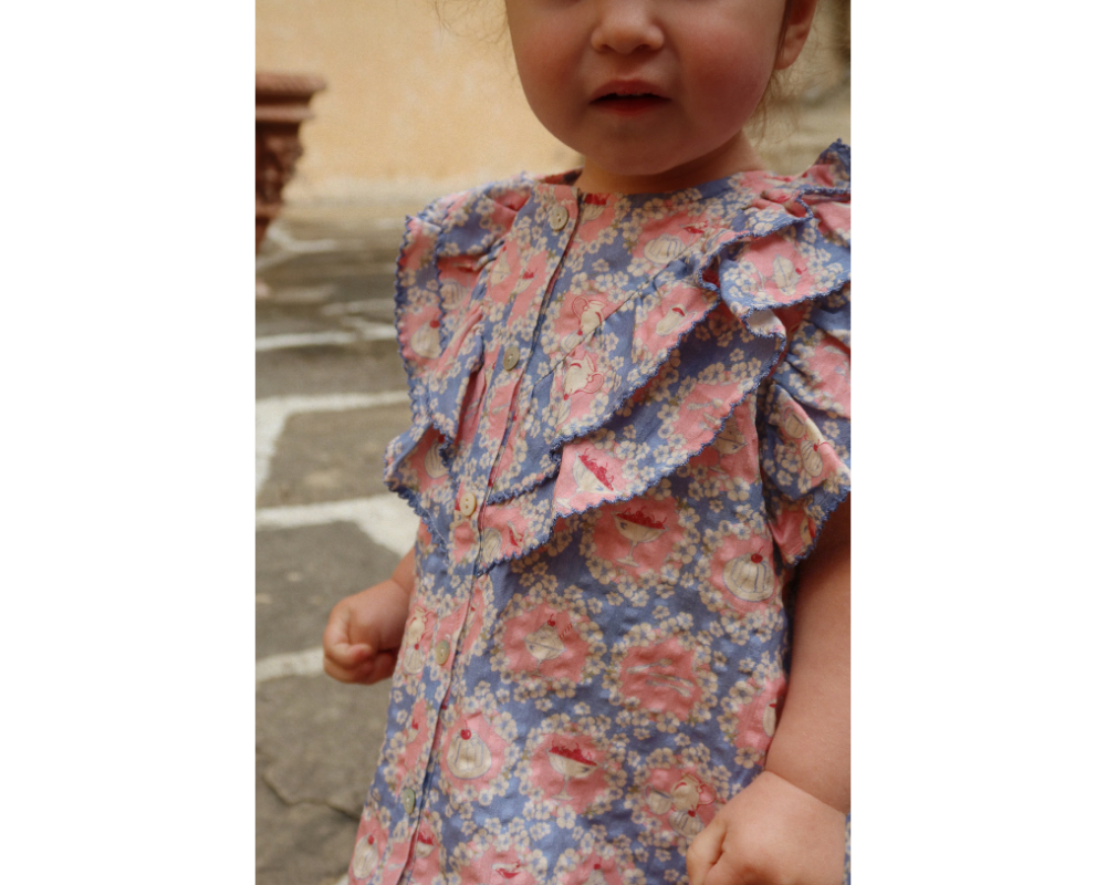 Kim Frill Shorts Set  - Tea Snack Time