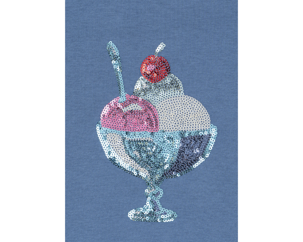 Loumilla Sweat Shorts Set - Ice Cream Colony Blue