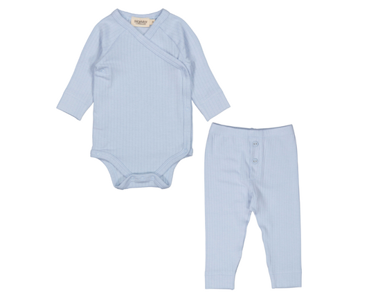 Belito Modal Ribbed Baby Set - Summer Rain