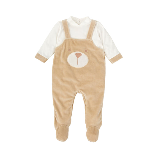 Duna Bear Velvet Romper