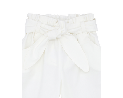 Flor Rosa Belted Pants Apricot Set
