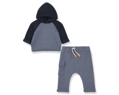 Hakon Hooded Sweater - Denim