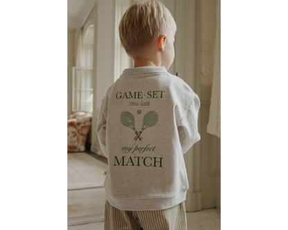 Spotty Long Sleeve Polo - Off White Melange Match