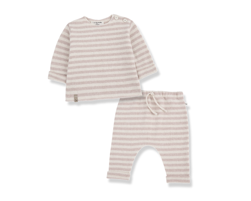 Aubin Baby Set - Soft Pink