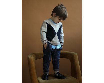Kasper Argyle Sweater - Tortora
