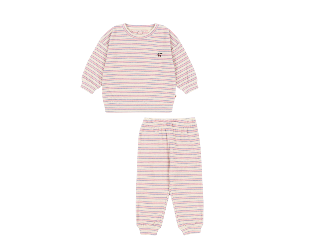 Itty Sweat Set - Lolly Stripe